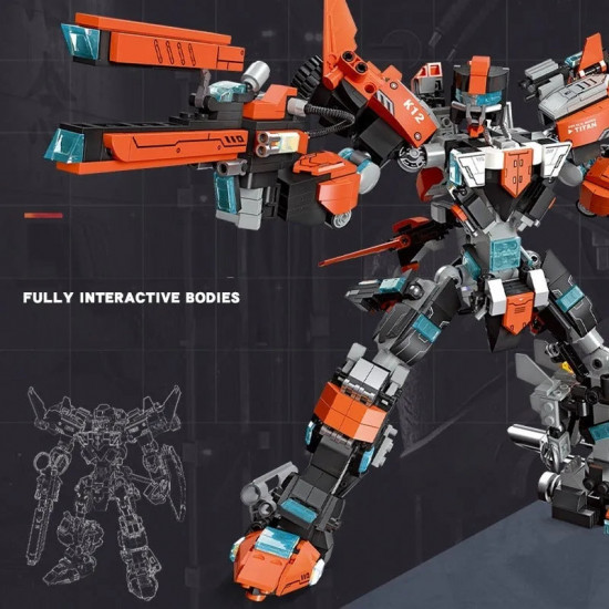 transforming titan knight mecha robot warrior bricks toys transforming titan knight mecha robot warrior bricks toys