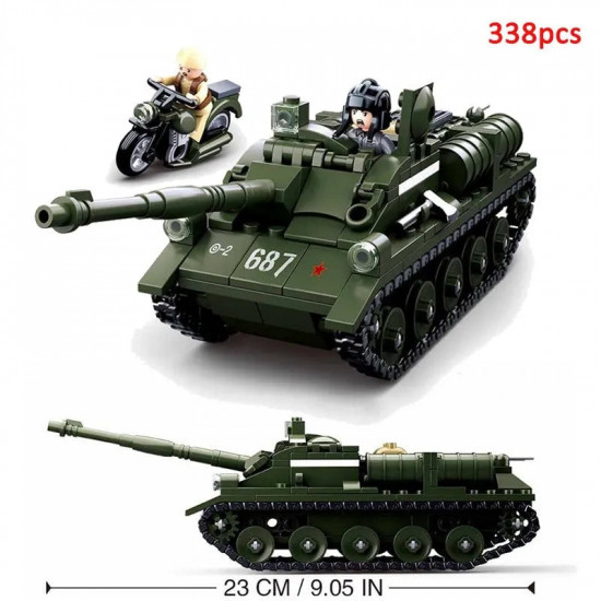 ww2 moc military su85 tank destroyer bricks toy ww2 moc military su85 tank destroyer bricks toy